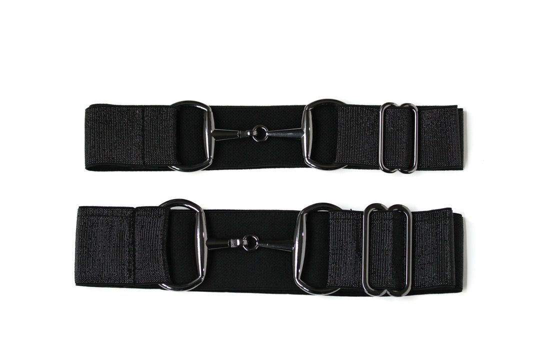 Vision Apparel Bit Belt- Black Sparkle/ Gun Metal