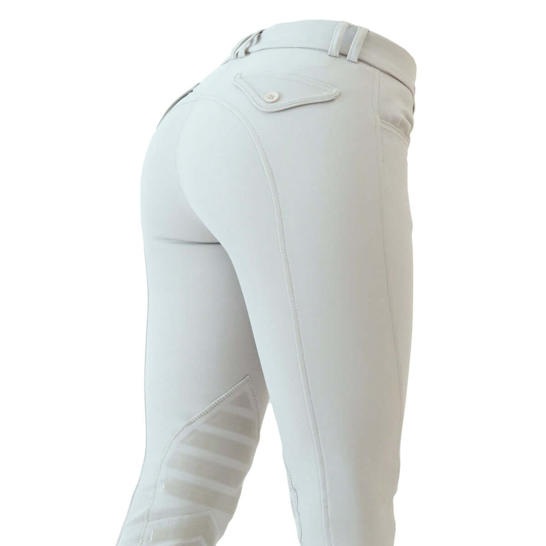 Style, comfort and longevity. All that you want in your breeches.

Our Show Breech I features:

Stretch microfibre fabric for the most flattering fit on many body types.
Keep their shape and don't fade out. Ride after ride, wash after wash.
Grip knee patches for maximum grip and comfort.
Silicone logo printing on the inside of the waistband to help breeches stay in place and shirts tucked in.
Comfort sock bottom to prevent rubbing around the ankle.
Tone on Tone piping for that classic show ring style for an