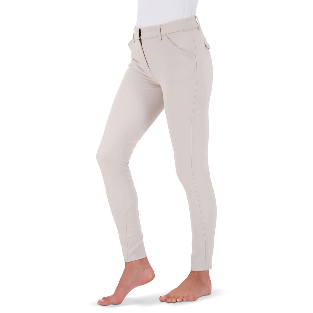 Modern Ladies Show Top with a cotton collar, made in a soft and sporty, technical material which provides the right amount of stretch. A comfortable and stylish show shirt which also breathes. Machine washable 

Teardrop Crystal on Back

Mesh under sleeve for venting

Breathable 

Cotton collar with press snaps

92% nylon and 8% spandex 

Quick Dry

Comfortable Fit