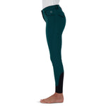 Stretch microfibre fabric for the most flattering fit on many body types. Keep their shape and don't fade out. Ride after ride, wash after wash.
Grip knee patches for maximum grip and comfort.
Silicone logo printing on the inside of the waistband to help breeches stay in place and shirts tucked in.
Comfort sock bottom to prevent rubbing around the ankle.
Contrast piping on front and rear pockets.