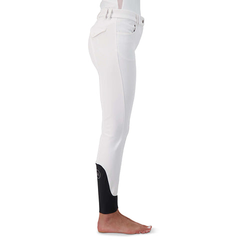Style, comfort and longevity. All that you want in your breeches.

Our Show Breech I features:

Stretch microfibre fabric for the most flattering fit on many body types.
Keep their shape and don't fade out. Ride after ride, wash after wash.
Grip knee patches for maximum grip and comfort.
Silicone logo printing on the inside of the waistband to help breeches stay in place and shirts tucked in.
Comfort sock bottom to prevent rubbing around the ankle.
Tone on Tone piping for that classic show ring style for an