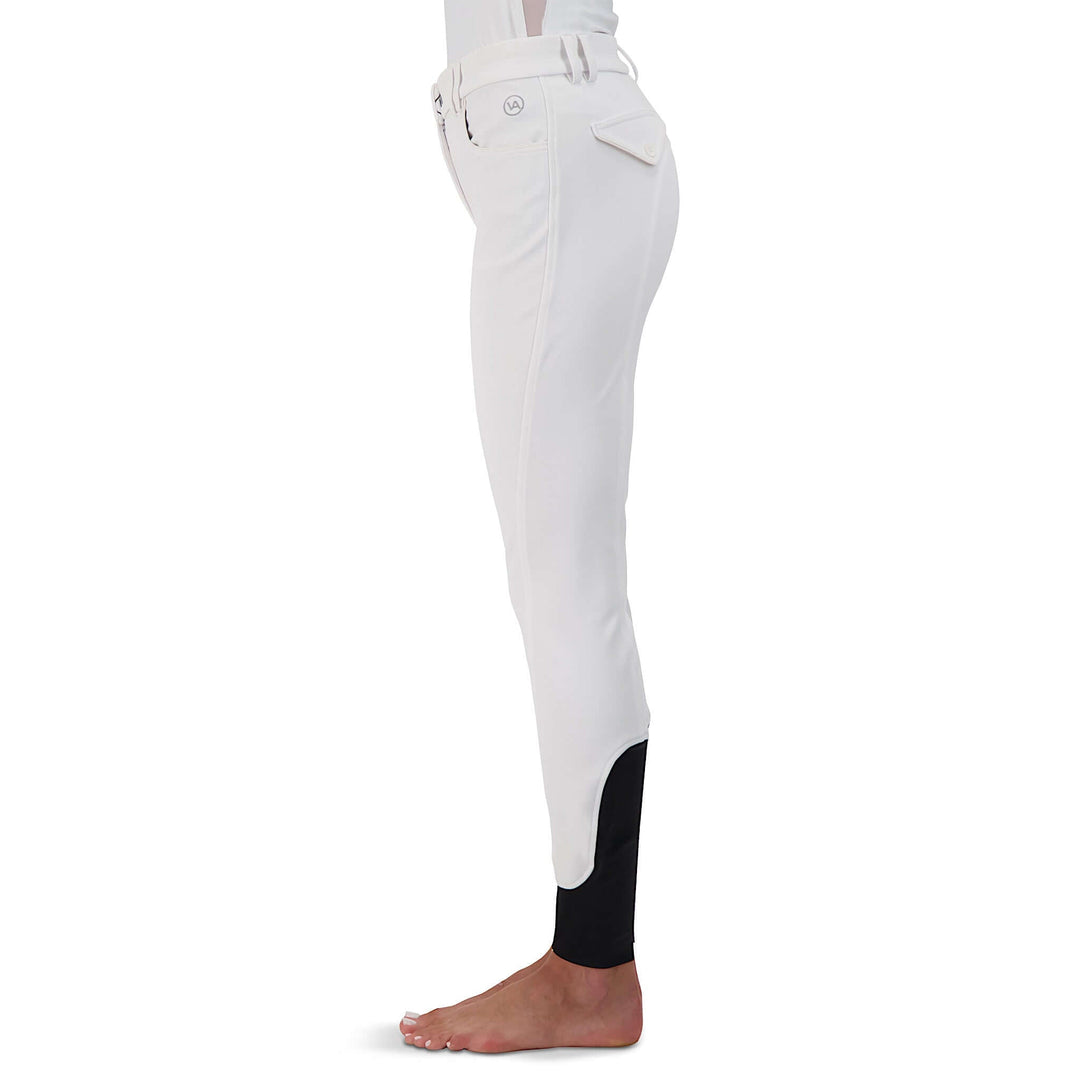 Style, comfort and longevity. All that you want in your breeches.

Our Show Breech I features:

Stretch microfibre fabric for the most flattering fit on many body types.
Keep their shape and don't fade out. Ride after ride, wash after wash.
Grip knee patches for maximum grip and comfort.
Silicone logo printing on the inside of the waistband to help breeches stay in place and shirts tucked in.
Comfort sock bottom to prevent rubbing around the ankle.
Tone on Tone piping for that classic show ring style for an